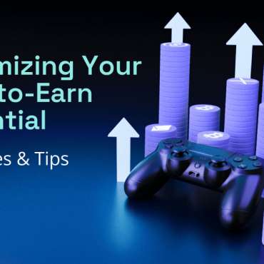 The image shows a PlayStation controller next to a stack of coins with arrows pointing up.